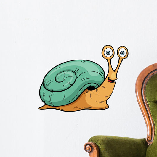 Vector illustration of Snail cartoon Wall Decal