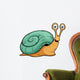 Vector illustration of Snail cartoon Wall Decal