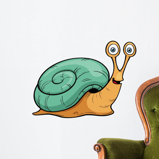Vector illustration of Snail cartoon Wall Decal
