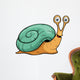 Vector illustration of Snail cartoon Wall Decal