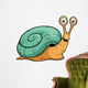Vector illustration of Snail cartoon Wall Decal