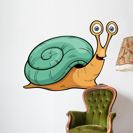 Vector illustration of Snail cartoon Wall Decal