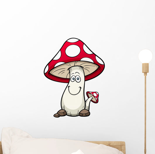 Vector illustration of Cartoon mushrooms 