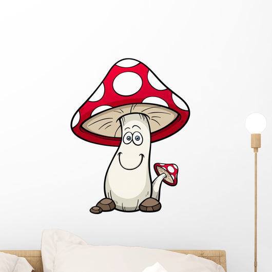 Vector illustration of Cartoon mushrooms 