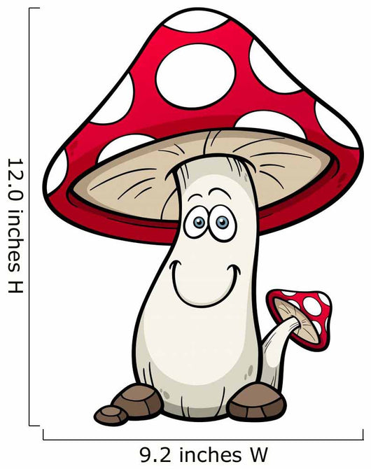 Vector illustration of Cartoon mushrooms 