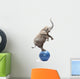 African Circus Elephant Balancing Wall Decal