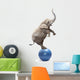 African Circus Elephant Balancing Wall Decal