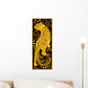 Stylized Chinese Horoscope Black Wall Decal