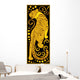 Stylized Chinese Horoscope Black Wall Decal