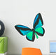 Beautiful Black and Blue Butterfly Wall Decal