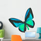 Beautiful Black and Blue Butterfly Wall Decal