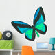 Beautiful Black and Blue Butterfly Wall Decal