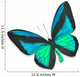 Beautiful Black and Blue Butterfly Wall Decal