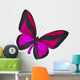 Beautiful Black and Pink Butterfly Wall Decal