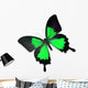 Beautiful Black and Green Butterfly Wall Decal