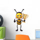 Bee with Trophy Wall Decal