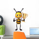 Bee with Trophy Wall Decal