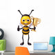 Bee with Trophy Wall Decal