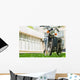 Moped-style E-bike Parked Grass Wall Decal
