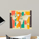 vector World map paper 3D retro background 