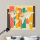vector World map paper 3D retro background 