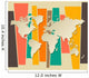 vector World map paper 3D retro background 