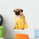 Female Pug Wall Decal