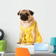 Female Pug Wall Decal