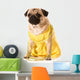 Female Pug Wall Decal