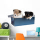 Little Puppy Sheltie in a Gift Box Wall Decal