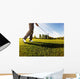 Golfer Performs Golf Shot Wall Decal