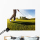 Golfer Performs Golf Shot Wall Decal