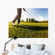 Golfer Performs Golf Shot Wall Decal