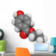 Propylparaben (E216) controversial preservative molecule. Wall Decal