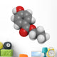 Propylparaben (E216) controversial preservative molecule. Wall Decal