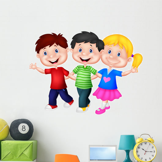 Happy young children 