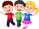 Happy young children 