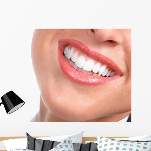 Laughing Woman Smile With Great Teeth Wall Decal