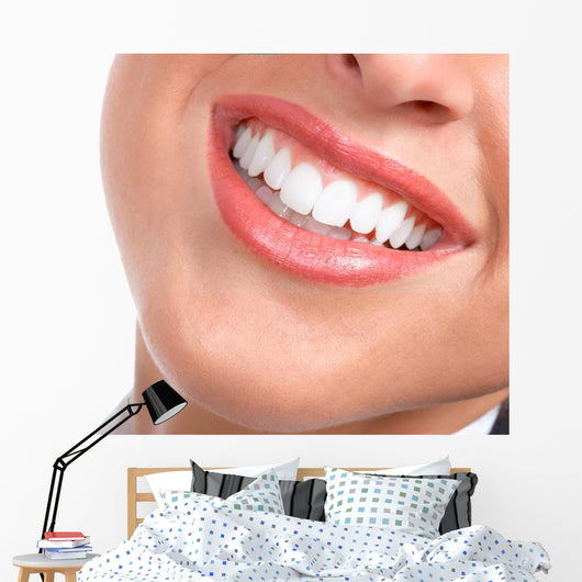 Laughing Woman Smile With Great Teeth Wall Decal