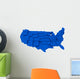 United States Blue Map by States 