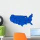 United States Blue Map by States 