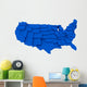 United States Blue Map by States 