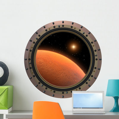 Mars Spacecraft Porthole shown on a wall