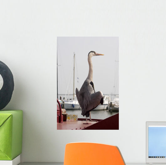 heron Wall Mural