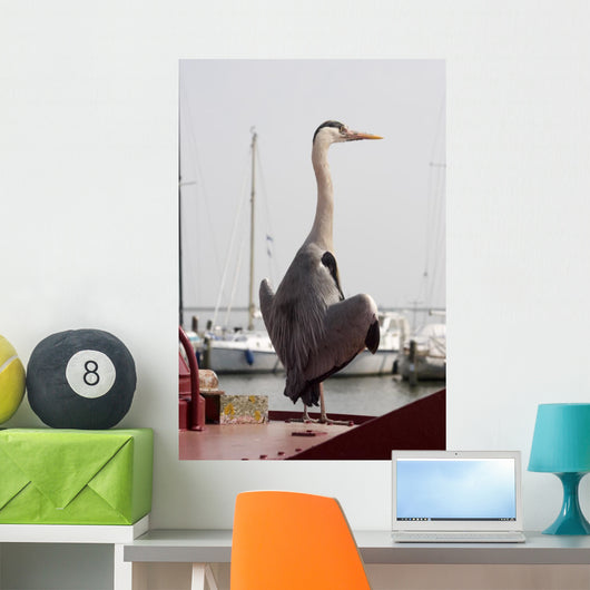 heron Wall Mural