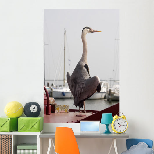 heron Wall Mural