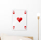 ace of hearts Wall Decal
