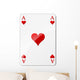 ace of hearts Wall Decal