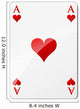 ace of hearts Wall Decal