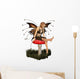 Pretty Fairy Sitting on a Toadstool Wall Decal